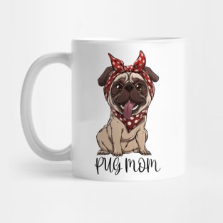 Pug-tastic Mom: Love, Cuddles, and Paws Mug